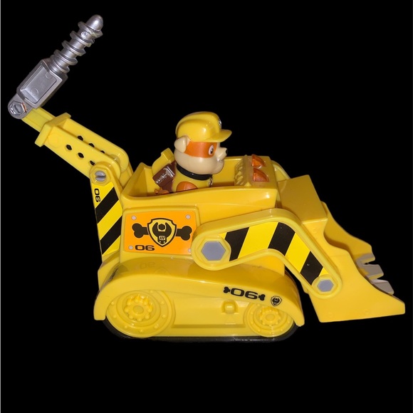 Like New Paw Patrol Rubble And his Light up & Sounds Excavator Drill Toy - Picture 5 of 7